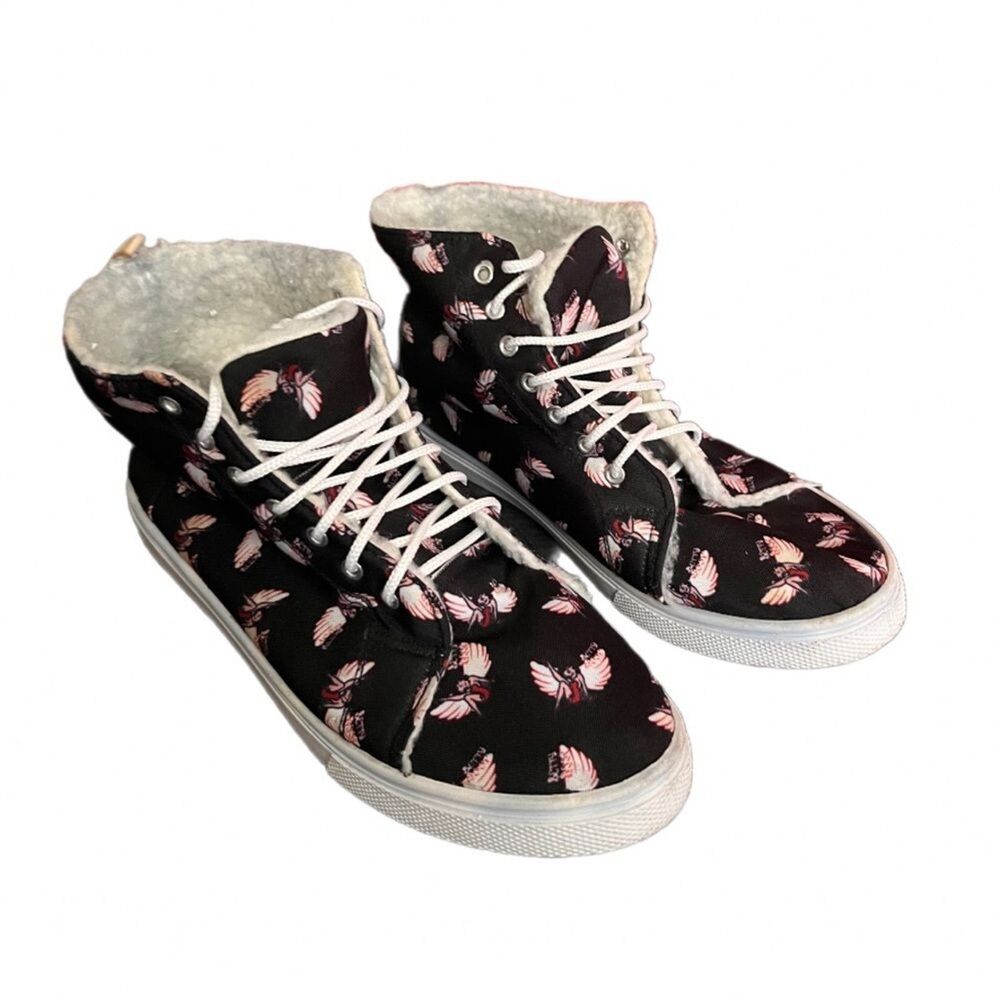 Betty boop SNEAKERS size 9 fashion high top Retro Quirky Graphic